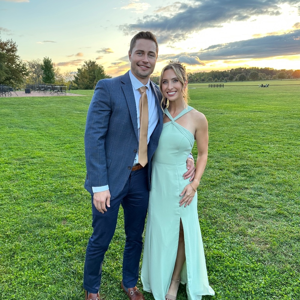 AZAZIE Rue Dusty Sage Bridesmaid Dress